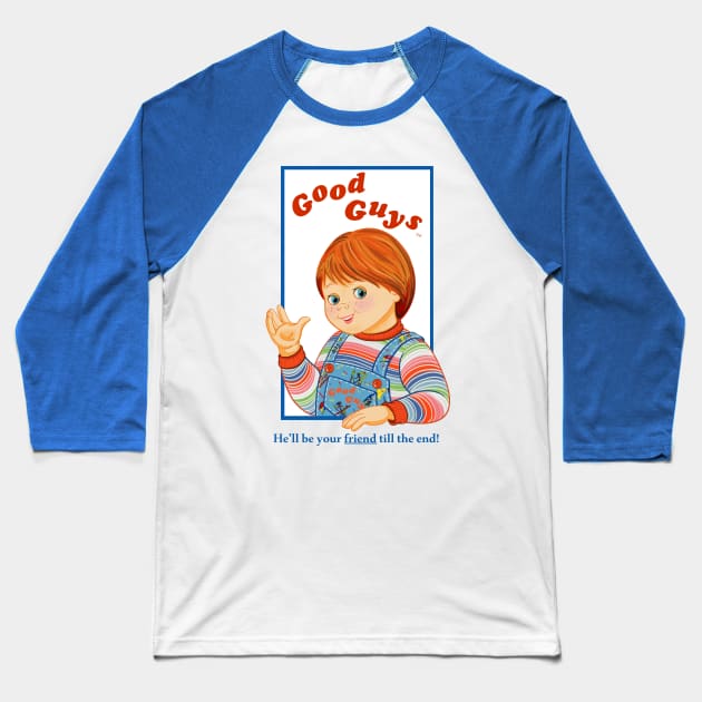 Child's Play - Good Guys - Chucky Baseball T-Shirt by Ryans_ArtPlace